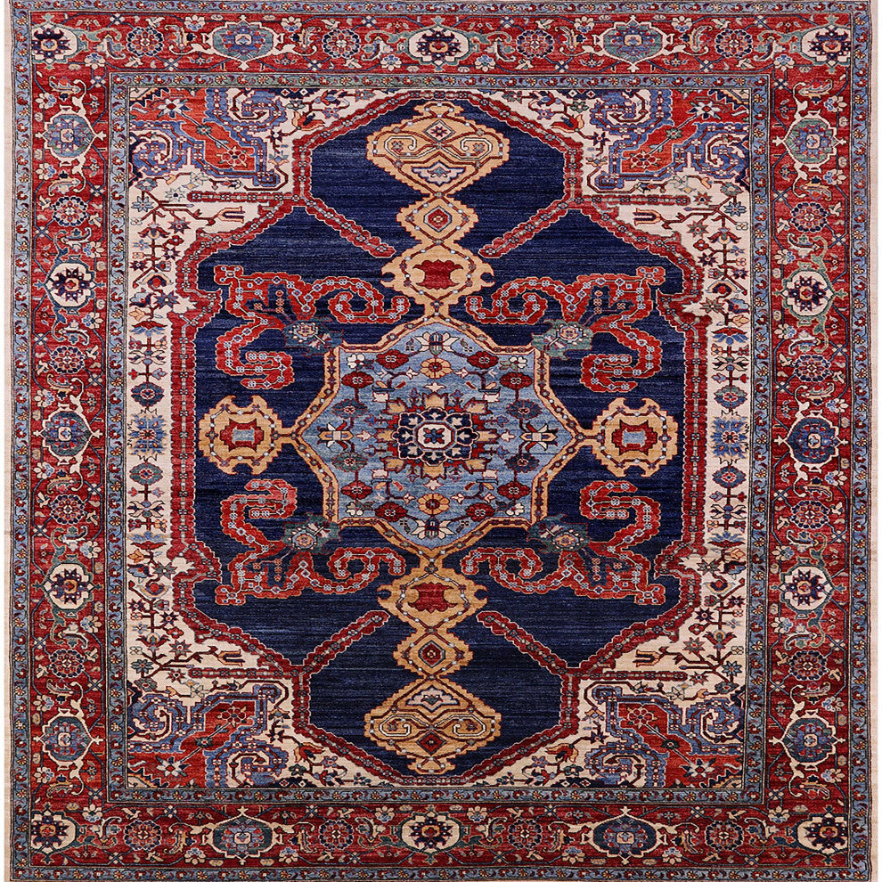 Ahgly Company Indoor Square Mid-Century Modern Area Rugs, 3' Square