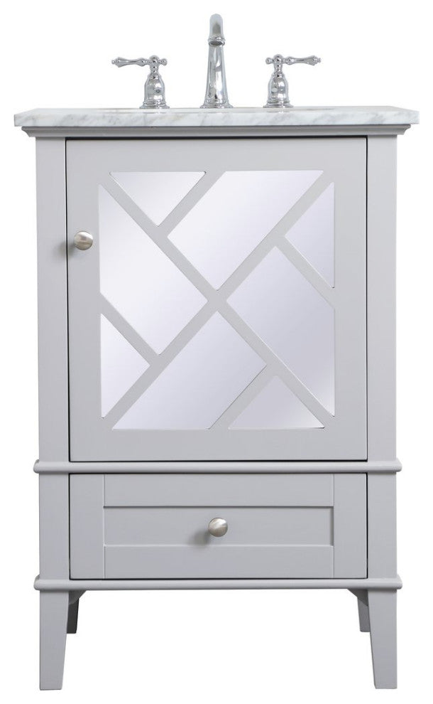Elegant VF30224GR 24"Single Bathroom Vanity Set, Gray