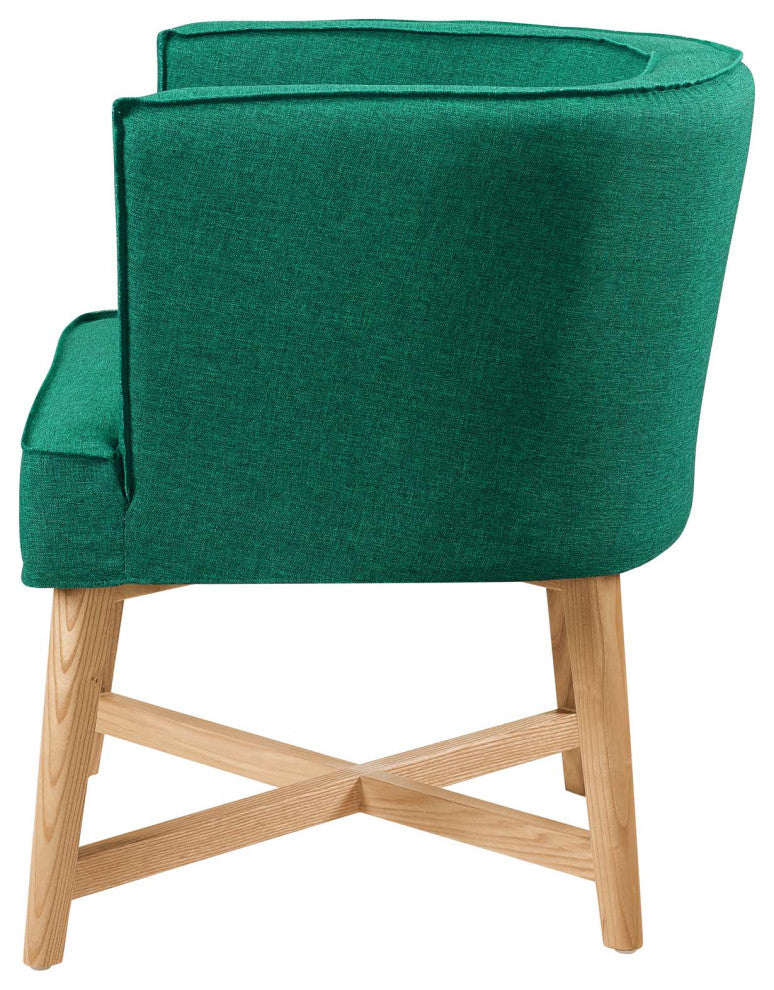 Accent Chair, Set of 2, Fabric, Wood, Teal Blue, Modern, Lounge Hospitality