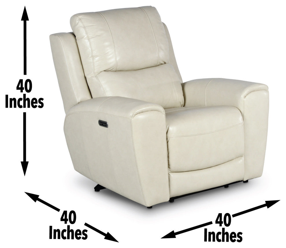 Laurel Power Reclining Chair, Ivory