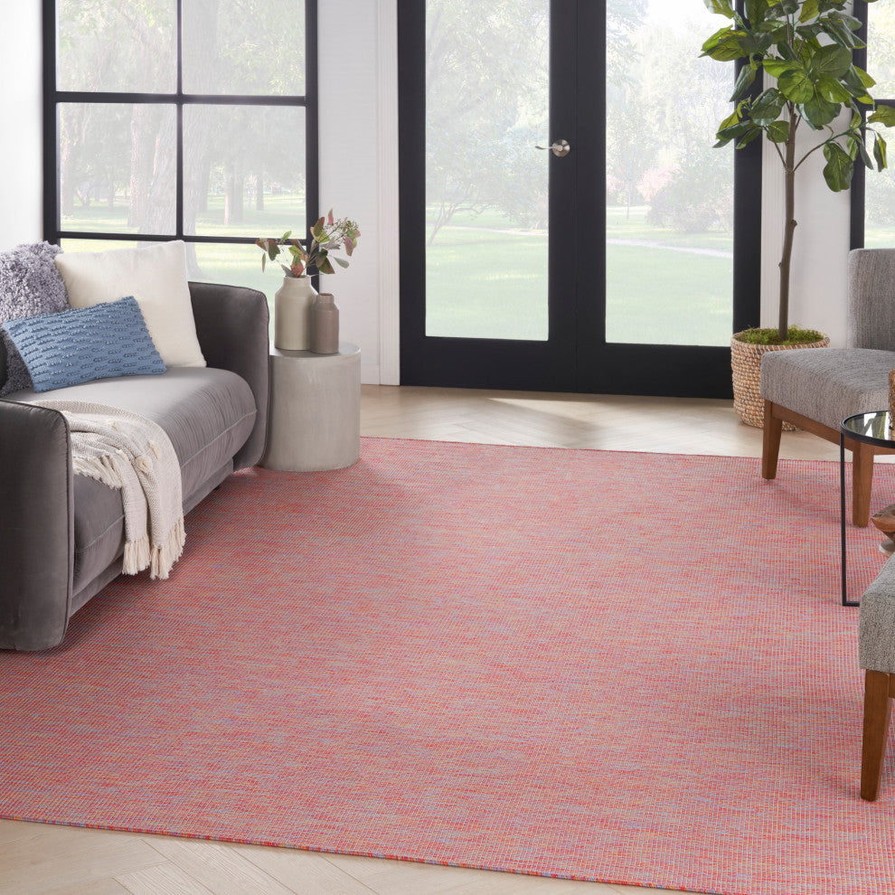 Nourison Positano Contemporary Area Rug, Rainbow, 9'x12'