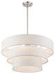 Livex Lighting Warrenville 4-Light Brushed Nickel Pendant Chandelier