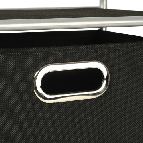 vidaXL Storage Rack Unit Black and Silver