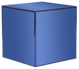 Howard Elliott Blue Mirrored Cube Table