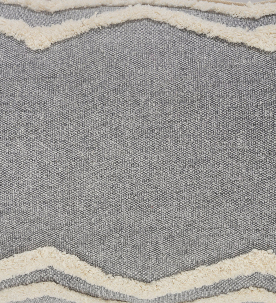 Soft Chevron Bordered Throw Pillow, 20" X 20"