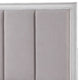 ACME Katia Eastern King Bed, Gray Linen and White Finish