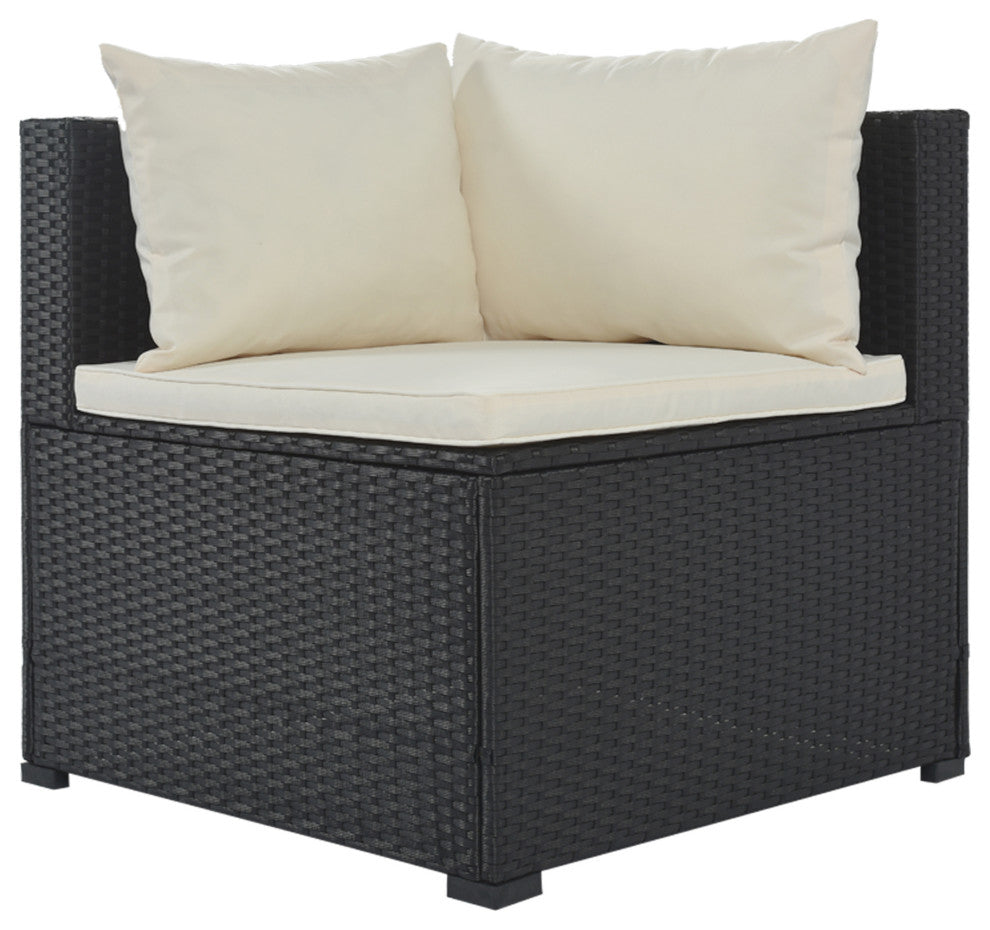 9-Piece Outdoor Wicker Reversible Patio Sectional Sofa With Cushions