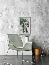 "Casual Chic" Framed Painting Print, 12"x18"