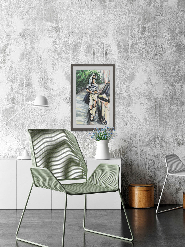 "Casual Chic" Framed Painting Print, 12"x18"