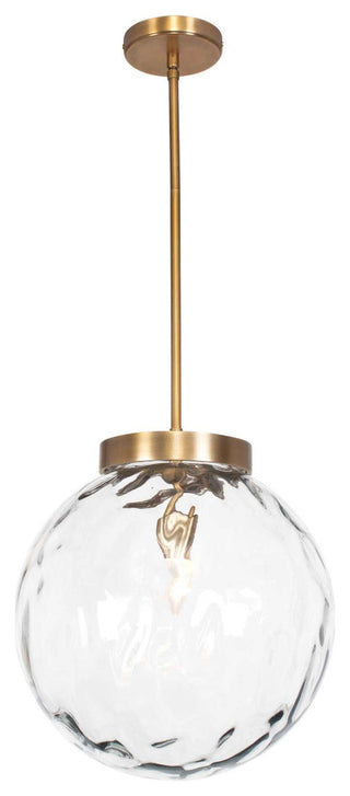 Uttermost Gaia 1 Light Watered Glass Pendant