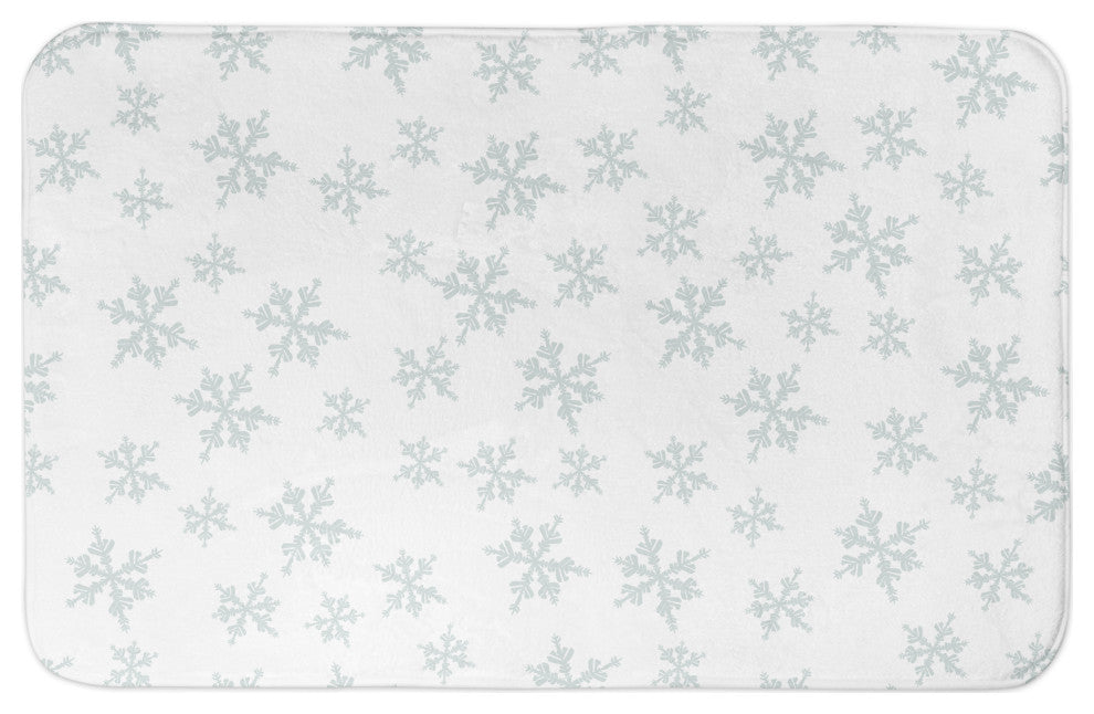 Snowflake Pattern 21x34 Bath Mat