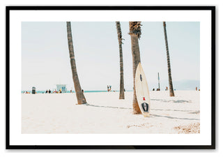 Satin Black 18" x 24" On the Shore Framed Print
