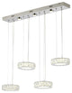 Bethel International FT15-4 7-Light LED Island Lighting, Chrome