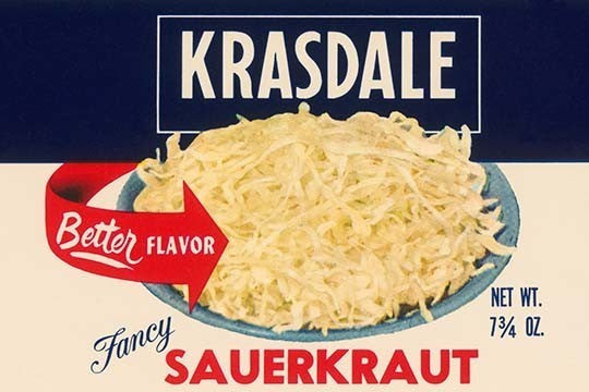 Krasdale Fancy Sauerkraut - Canvas Poster 20" x 30"