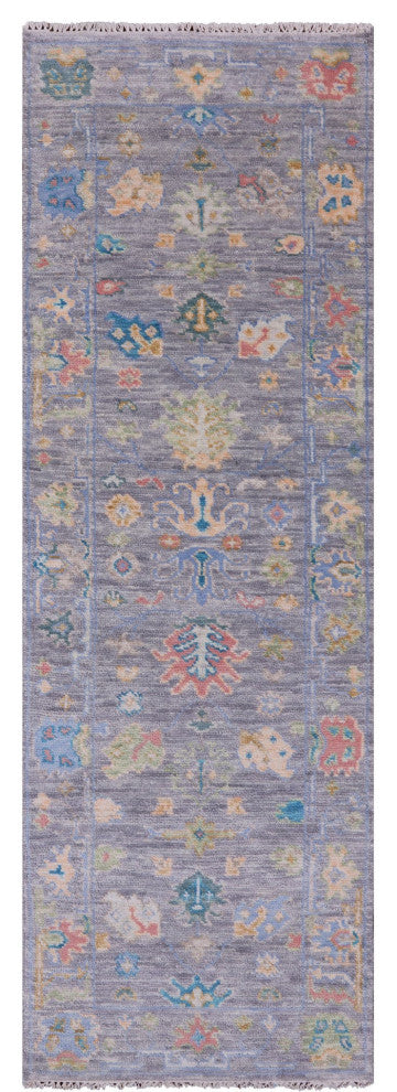 2' 7" X 8' 0" Handmade Turkish Oushak Wool Runner Rug - Q13404