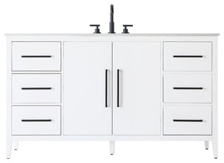 Home Living 60" Single Bathroom Vanity, White
