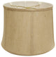 13" Golden Fiber Drum Throwback Burlap Lampshade