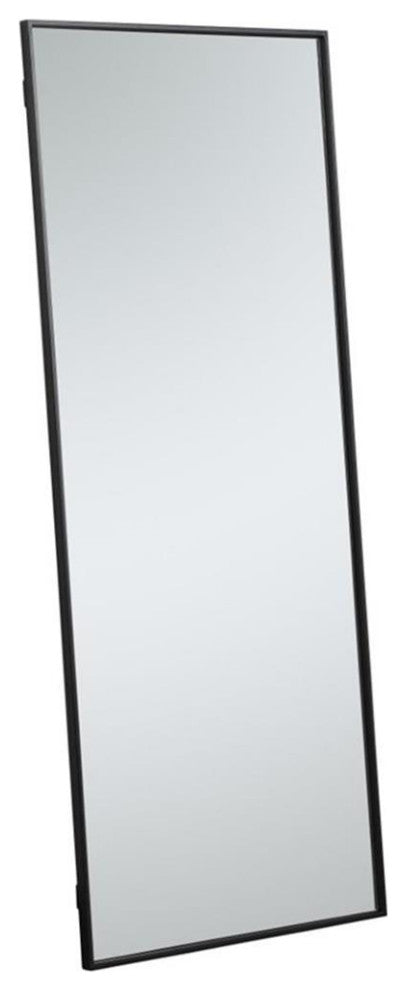Elegant Decor MR42460BK Metal Frame Rectangle Mirror, 24", Black