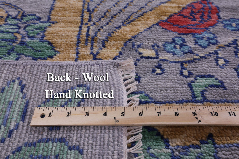 Hand Knotted William Morris Wool Rug 10' 2" X 14' 1" - Q15601