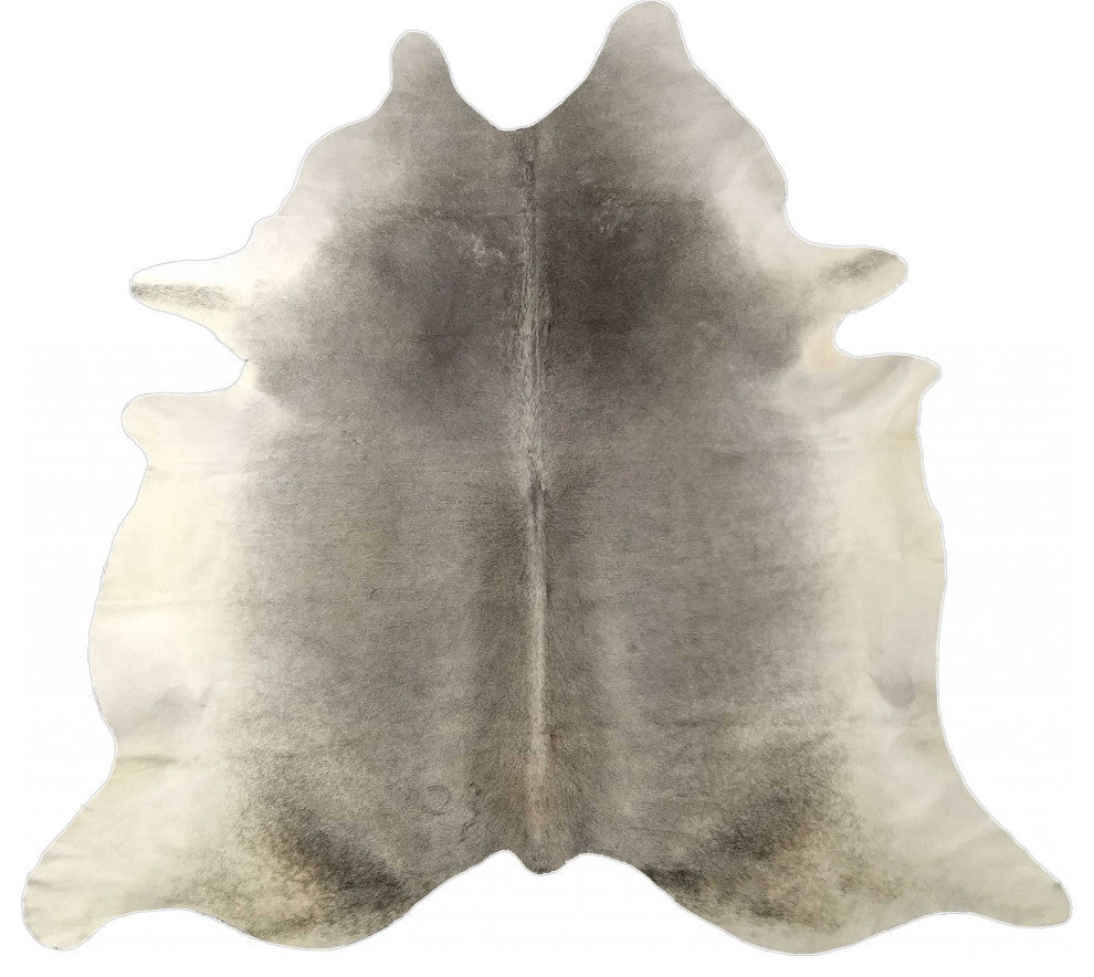 6.5' Grey Brazilian Natural Cowhide Area Rug