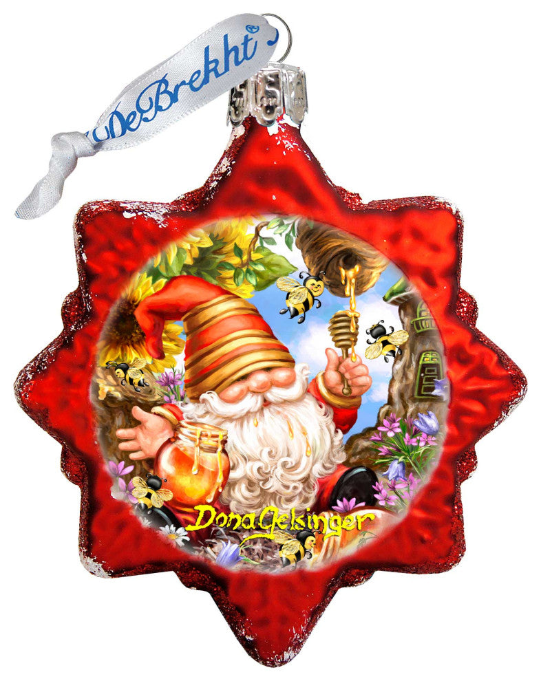 Honeycomb Dwarf Mercury Glass Ornament
