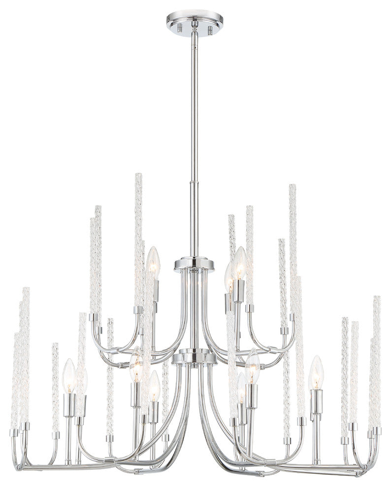 Laretto 12-Light Chandelier, Chrome
