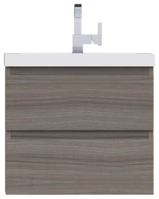 Paterno 24" Wall Mounted Bathroom Vanity With Sink, Gray