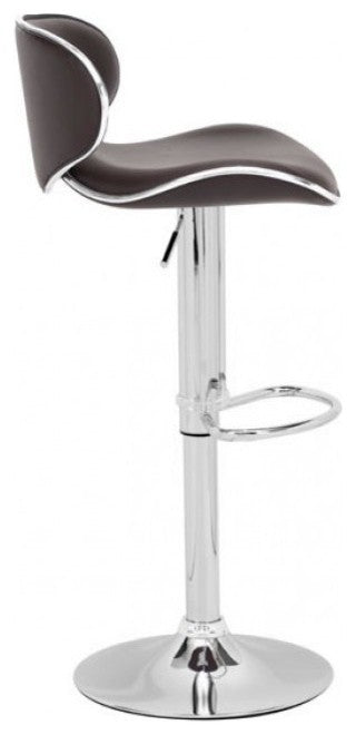 Fly Adjustable Bar Chair by Zuo, Brown