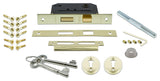Classic Rosette Interior Mortise Meadows Door Knob, Unlacquered Brass