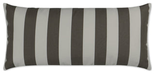 Outdoor Cafe Stripe Lumbar Pillow - Driftwood