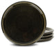 Stone Lain Eden Stoneware Salad Plate Set of 4, Charcoal Grey