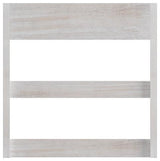Campbell Wooden Wall Mount Mug Rack, White Wash