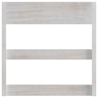 Campbell Wooden Wall Mount Mug Rack, White Wash