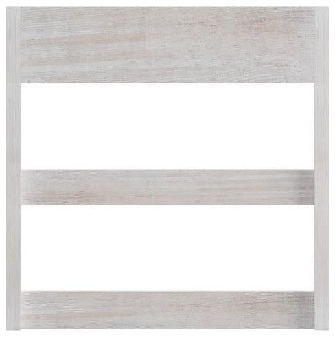 Campbell Wooden Wall Mount Mug Rack, White Wash