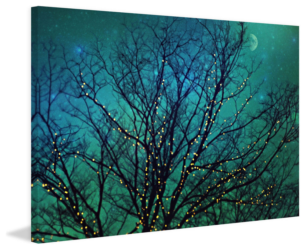"Magical Night" Painting Print on Wrapped Canvas, 18x12