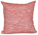 Marled Knit, Geometric Print Pillow, Orange, 20"x20"