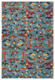 Sky Blue Tibetan Rug, 2'x3'