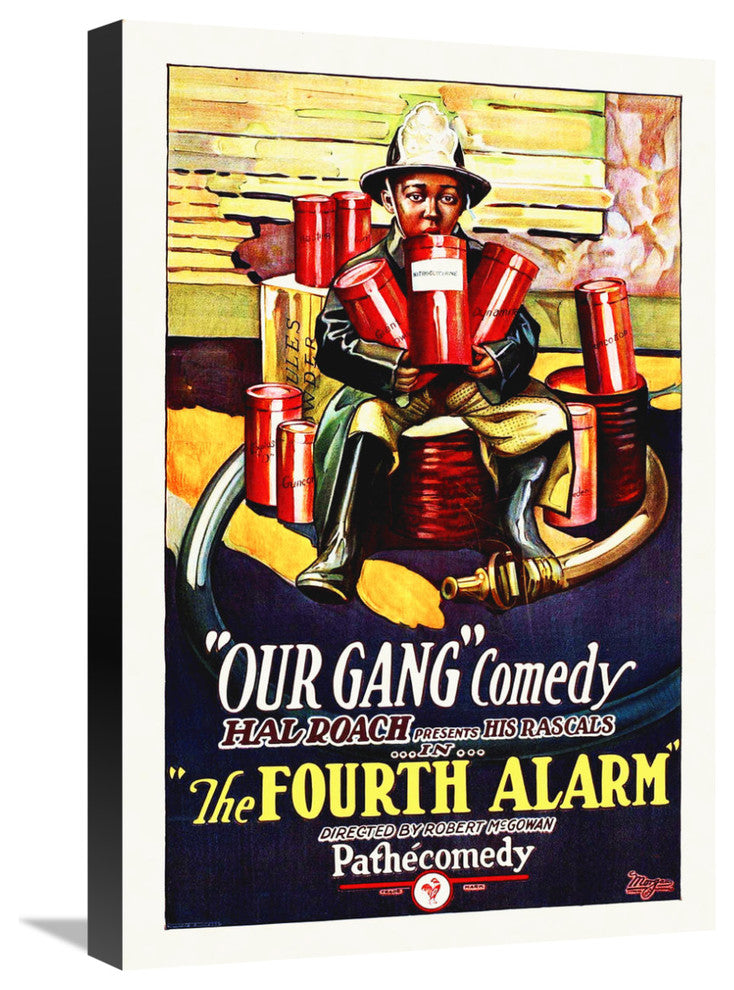 "The Fourth Alarm" Stretched Canvas Giclee by Hollywood Photo Archive, 16"x24"