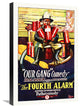 "The Fourth Alarm" Stretched Canvas Giclee by Hollywood Photo Archive, 16"x24"