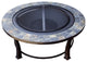 Wood Burning with Round Slate Fire Pit and Table