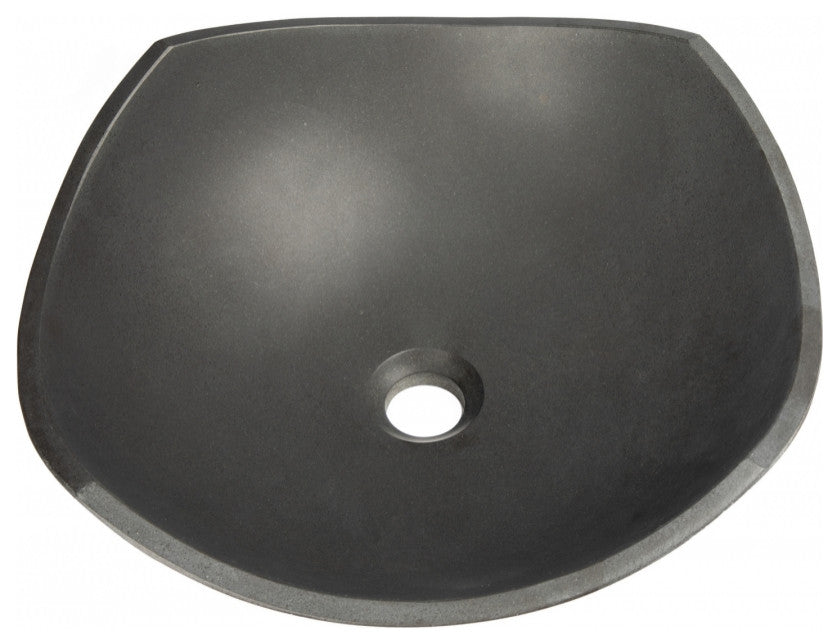 Eden Bath EB_S027LS-H Arched Edges Bowl Sink - Honed Lava Stone