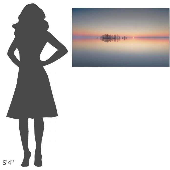 "Dawn At Lake Mattamuskeet" Stretched Canvas Giclee by Liyun Yu, 40x24"