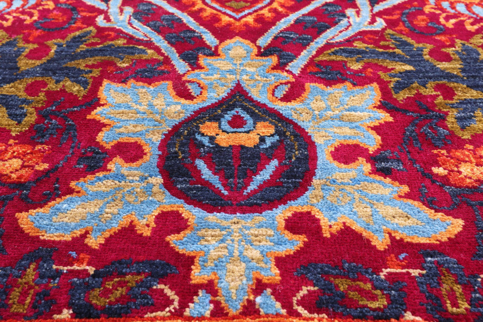 William Morris Hand Knotted Rug 6' 1" X 9' 2" Q6542