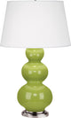 Robert Abbey RA-353X 1-Light Table Lamp, Triple Gourd