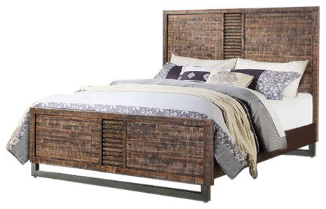 Andria Bed, Reclaimed Oak, Queen