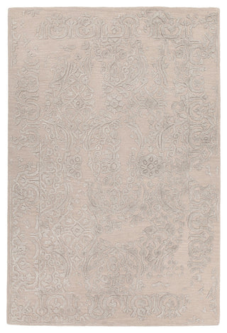 Xia Hand Tufted Rectangle Area Rug, 5' x 7'1/2", Pink/Gray