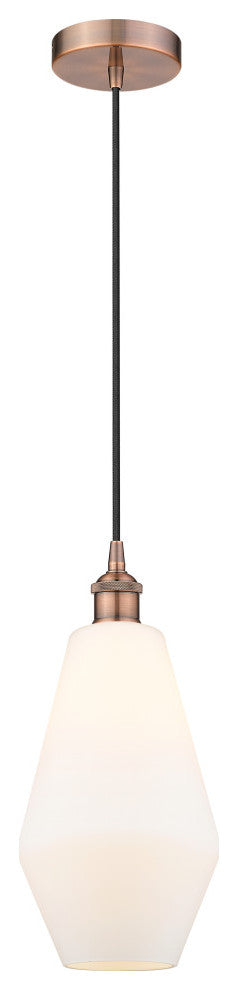 Innovations 616-1P-AC-G651-7-LED 1-Light Mini Pendant, Antique Copper