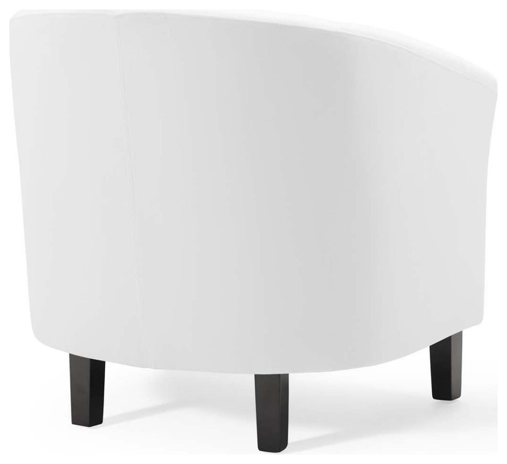 Prospect Performance Velvet Armchair-White