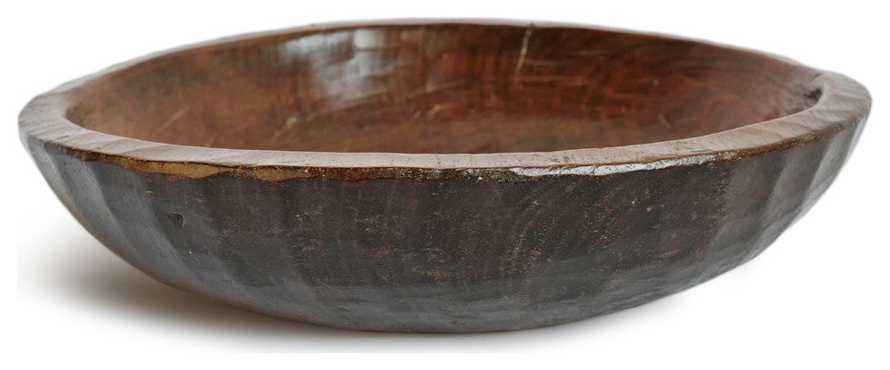 Consigned Teak Nepal Wood Bowl