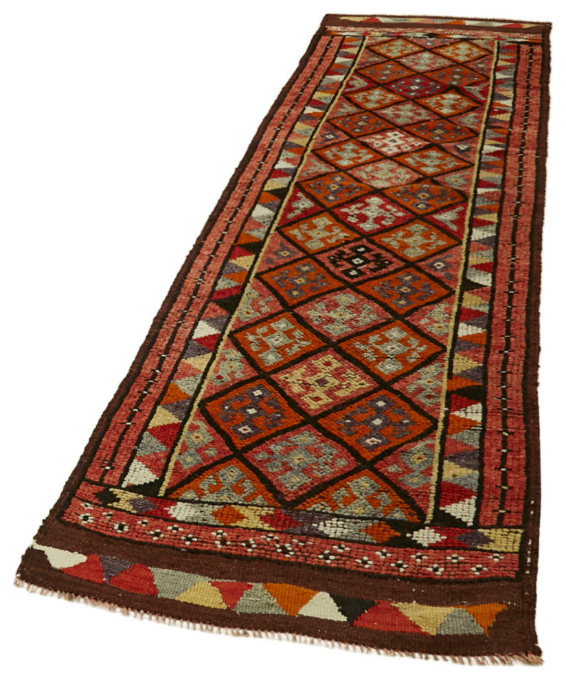 Rug N Carpet - Handwoven Oriental 2' 11" x 10' 11" Antique Runner Rug
